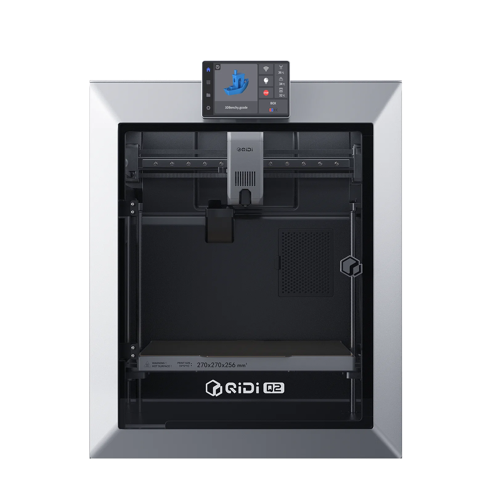 QIDI Q2 3D printer with enclosed chamber and touchscreen