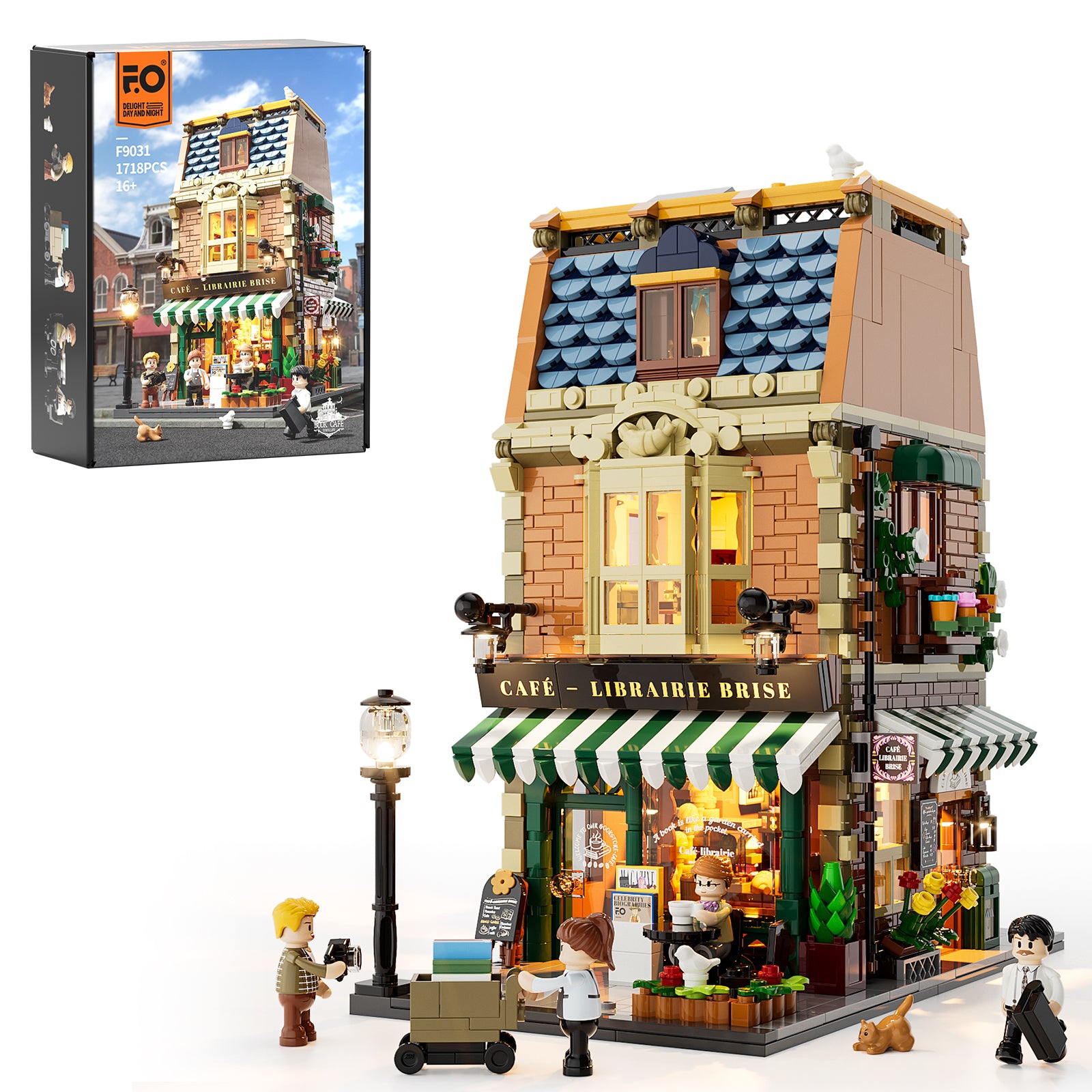 Lumibricks Book Cafe F9031 LED modular building set