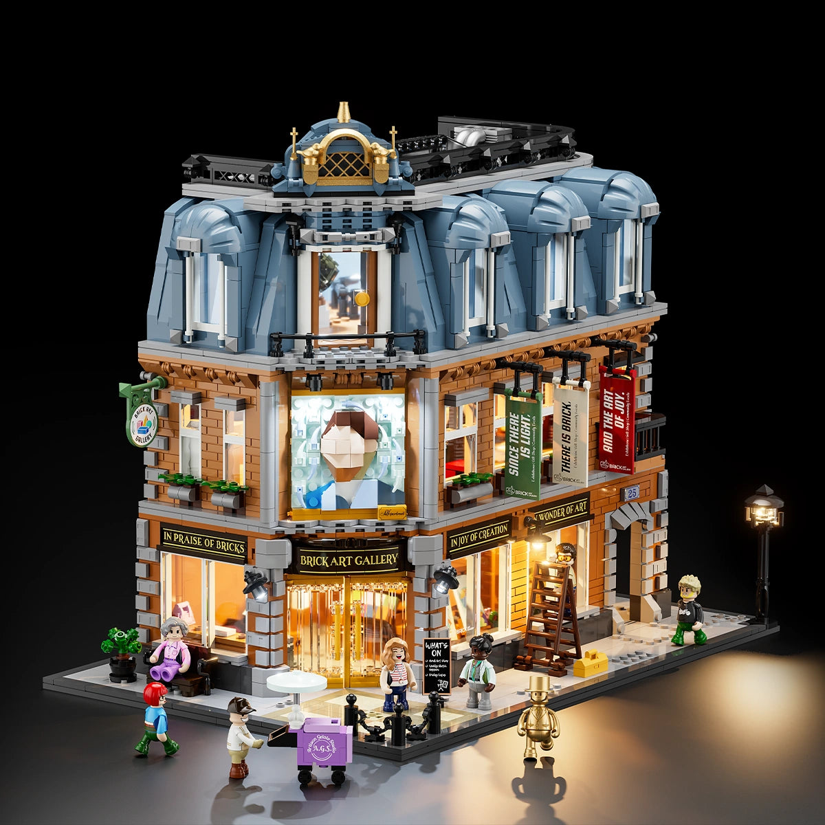 Lumibricks Brick Art Gallery light up building set
